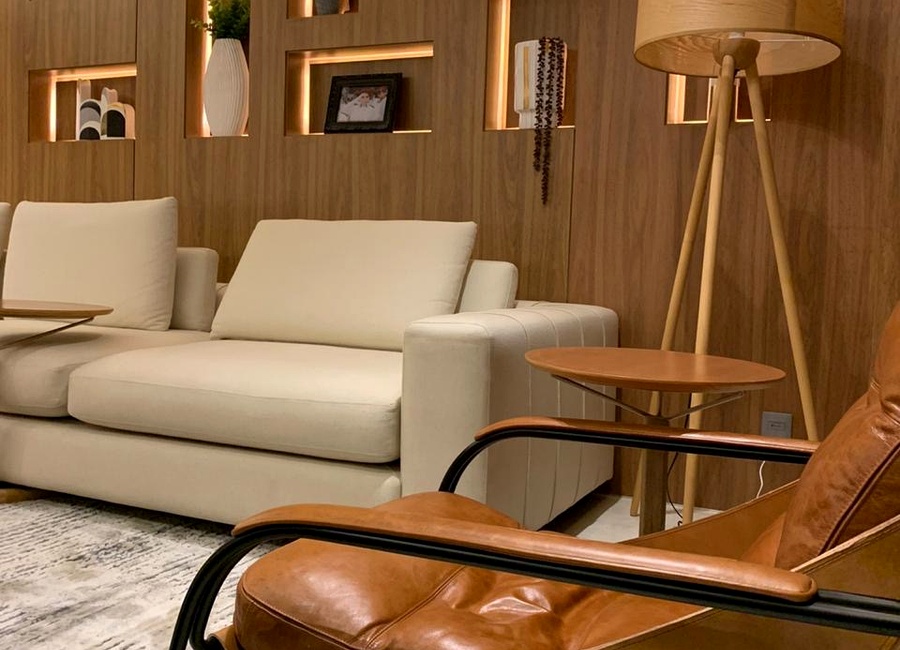 Ambiente elegante com iluminação premium para residência
